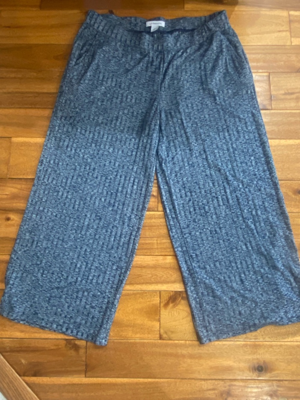 Liz Claiborne Navy Heather Knit Lounge Pants